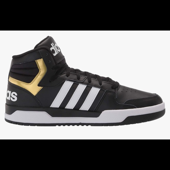 adidas Shoes Adidas Black And Gold Mens Entrap Mid Basketball